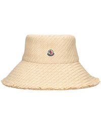 Moncler - Raffia Bucket Hat - Lyst