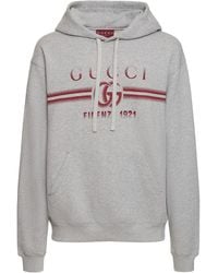 Gucci - Sweat-shirt en jersey de coton à logo - Lyst