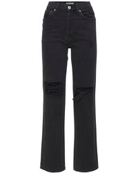 RE/DONE - 90s High-rise Loose Denim Jeans W/ Rips - Lyst