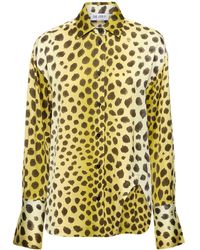 The Attico - Eliza Relaxed Printed Satin Shirt - Lyst