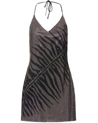 Roberto Cavalli - Zebra ジョーゼットミニドレス - Lyst