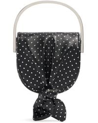 Aquazzura - Mikro Handtasche Aus Leder "bow Tie" - Lyst