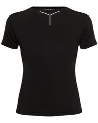 Y. Project - T-shirt in jersey con logo - Lyst