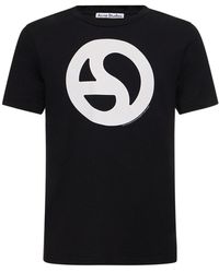 Acne Studios - Everest Monogram Cotton Blend T-shirt - Lyst