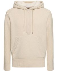 Moncler - Virgin Wool & Cashmere Hoodie Sweater - Lyst