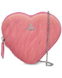 Vivienne Westwood - Heart Ponyhair Crossbody Bag - Lyst