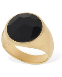 Marco Dal Maso Anillo "Pinky" Con Piedra Ónix - Multicolor