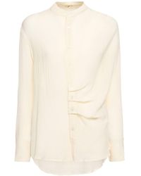 BITE STUDIOS - Georgette Organic Cotton & Silk Shirt - Lyst