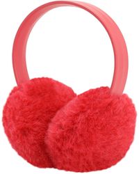 Max Mara Bice Teddy Earmuffs - Red
