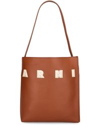 Marni - Small Museo Leather Hobo Bag - Lyst