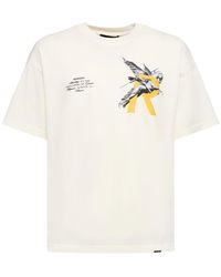 Represent - Printed Logo Oversize Cotton T-shirt - Lyst