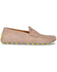 Tod's - 10mm Gommino Macro Suede Loafers - Lyst