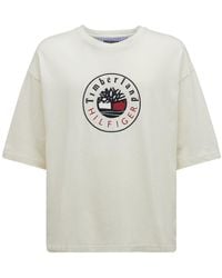 TOMMY HILFIGER x TIMBERLAND Logo Recycled & Organic Cotton T-shirt - White