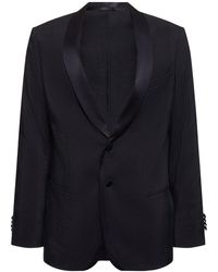 Giorgio Armani - Silk Blend Tuxedo Jacket - Lyst