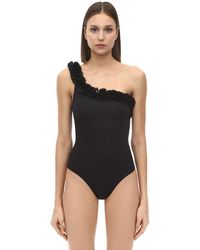 LaRevêche Bañador Entero Con Un Tirante - Negro