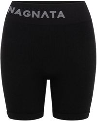 Nagnata - Yang Wool Blend Mini Shorts - Lyst