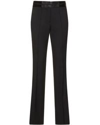 Helmut Lang - Bootcut-hose Aus Stretch-wolle - Lyst