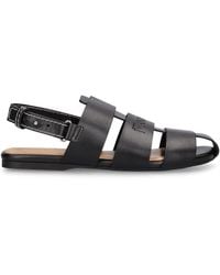 JW Anderson - Sandalias planas de piel 10mm - Lyst