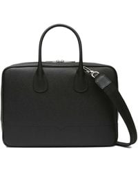 Valextra - My Logo Leather Briefcase W/ Zip - Lyst