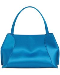 BY FAR Handtasche Aus Satin "charlotte" - Blau
