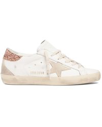 Golden Goose - 20mm Super-star Leather Sneakers - Lyst