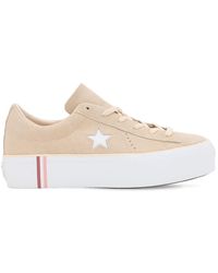 converse one star suede platform
