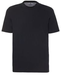 Brunello Cucinelli - T-shirt En Coton À Col Ras-du-cou - Lyst
