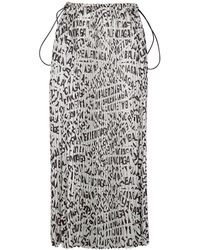 Balenciaga - Tube Pleated Drawstring Skirt - Lyst