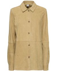 TOTEME - Damen Hemd Aus Weichem Wildleder - Lyst