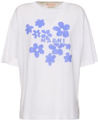 Marni - Daisy Garden ジャージーtシャツ - Lyst