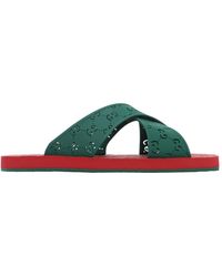 gucci men's rubber slide sandals