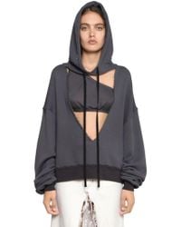 Terry Sweatshirt Hooded French Unravel V Cut Lyst 6wIqW4fx1