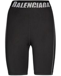 Balenciaga - Shorts Aus Radlerhose Mit Elastan - Lyst