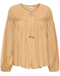 Isabel Marant - Abadi Buttoned Cotton Blend Shirt - Lyst