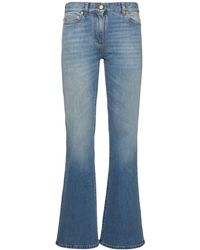 Valentino - Ausgestellte Jeans Aus Denim - Lyst
