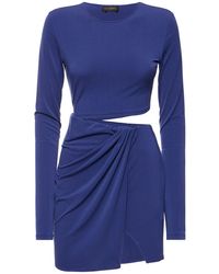 ANDAMANE - Gia Cutout Stretch Jersey Mini Dress - Lyst
