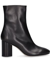 Aeyde - 75mm Alena Leather Ankle Boots - Lyst