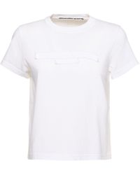 Alexander Wang - ディストレストロゴtシャツ - Lyst