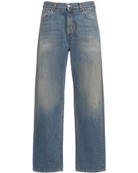 Etro - Faded Cotton Denim Jeans - Lyst