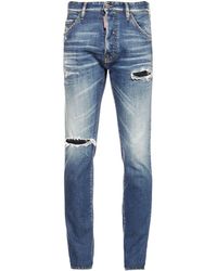 Jeans Relax Fit De Denim De Algodón 16cm DSquared² de Algodón de color Azul para hombre ahorra un 3 % Hombre Ropa de Vaqueros de Vaqueros de pernera recta 