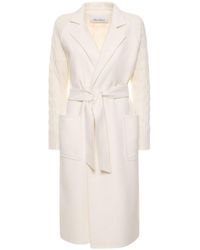 Max Mara - Hello Cable Knit Wool & Cashmere Coat - Lyst