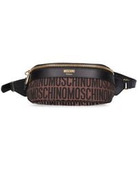 Moschino - Logo Nylon Jacquard Belt Bag - Lyst