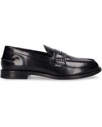 MSGM - 15mm Leather Loafers - Lyst