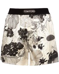Tom Ford - Boxer en satin de soie imprimé floral - Lyst