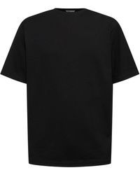 AURALEE - T-shirt in maglia di cotone - Lyst