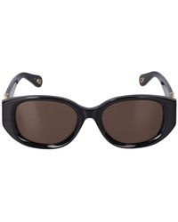 Chloé - Ovale Sonnenbrille Aus Bio-acetat "marcie" - Lyst