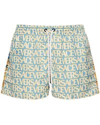 Versace - Vacanza Heritage Print Nylon Swim Shorts - Lyst