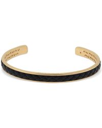 Marco Dal Maso Braided Leather Cuff Bracelet - Mehrfarbig
