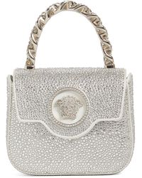 Versace - La Medusa Handbag With Crystals - Lyst