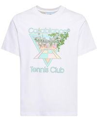 Casablancabrand - T-shirt Vue De L'Arche en coton biologique - Lyst
